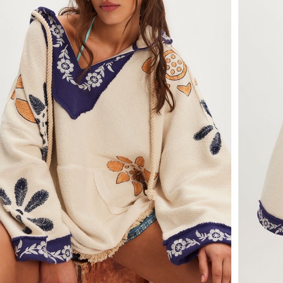 NWT Free People Shoreline Sweatshirt, XS - Picture 2 of 13